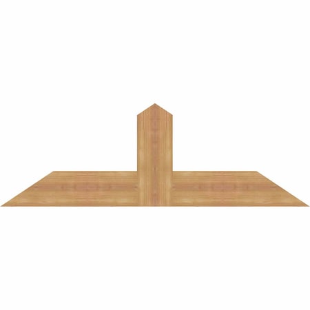 Ekena Millwork Portland Smooth Timber Gable Bracket, Western Red Cedar, 48"W x 16"H x 1 1/2"D x 5 1/2"F, 8/12 Pitch GBW048X16X0206POR00SWR